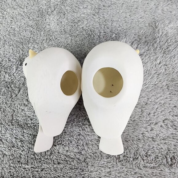 Vintage Ceramic White Bird Figurines Set Of 2 Holiday Christmas Turtle Doves - Picture 9 of 9